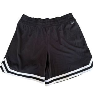 DSG MESH MID-RISE SHORTS GIRLS pure black size L 14 NWT relaxed fit